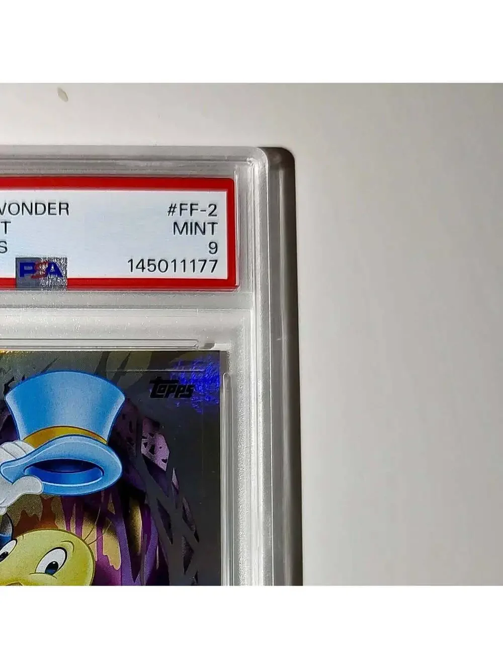 Jiminy Cricket 2025 Topps Disney #FF-2 Furry Friends Card Pinocchio PSA 9